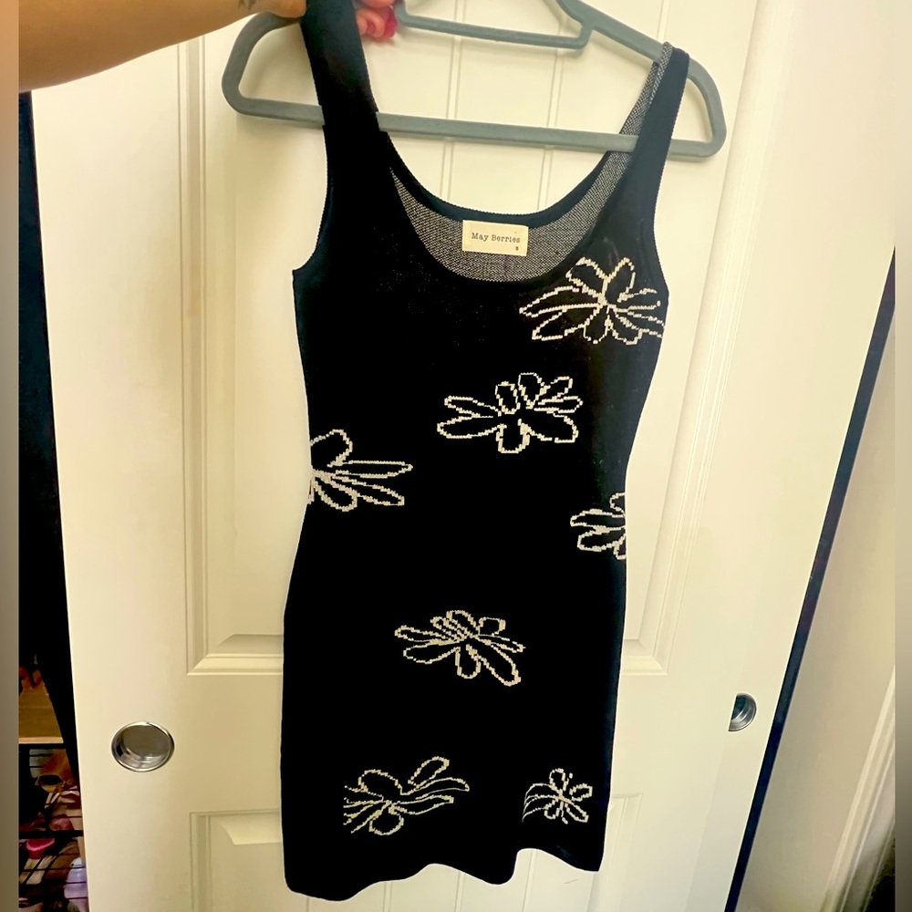 Flower print mini dress